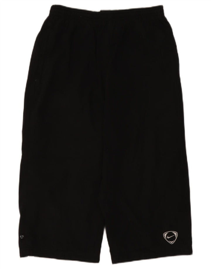 Pantaloncini sportivi Nike Bermuda da uomo, poliestere color block medio nero
