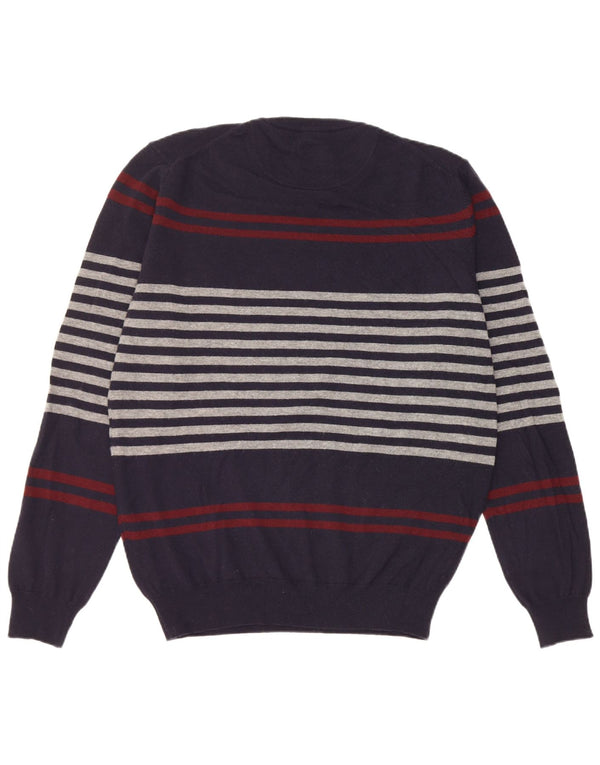 Maglione maglione girocollo da uomo Marina Yachting XL a righe blu navy