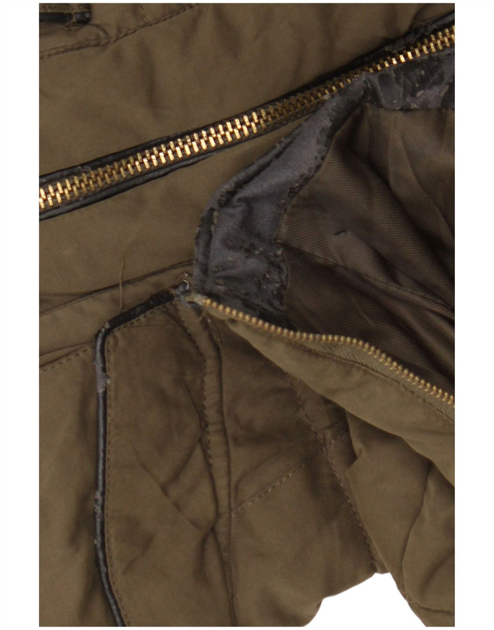 Giacca imbottita da donna Zara UK 6 XS Cachi