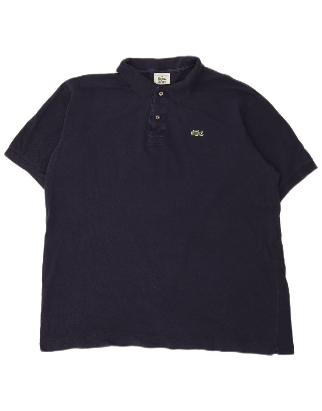 Polo da uomo Lacoste taglia 6 XL in cotone blu navy