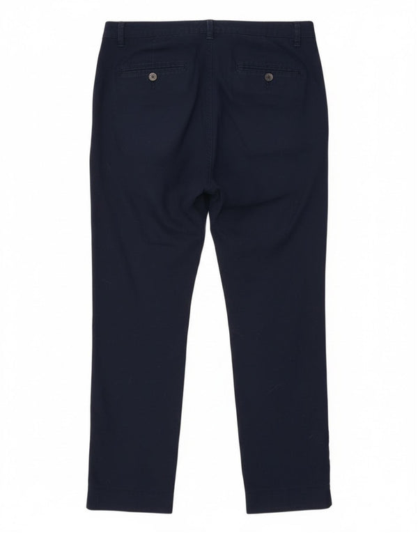 Pantaloni chino slim da donna Benetton UK 14 Large W34 L28 Cotone blu navy