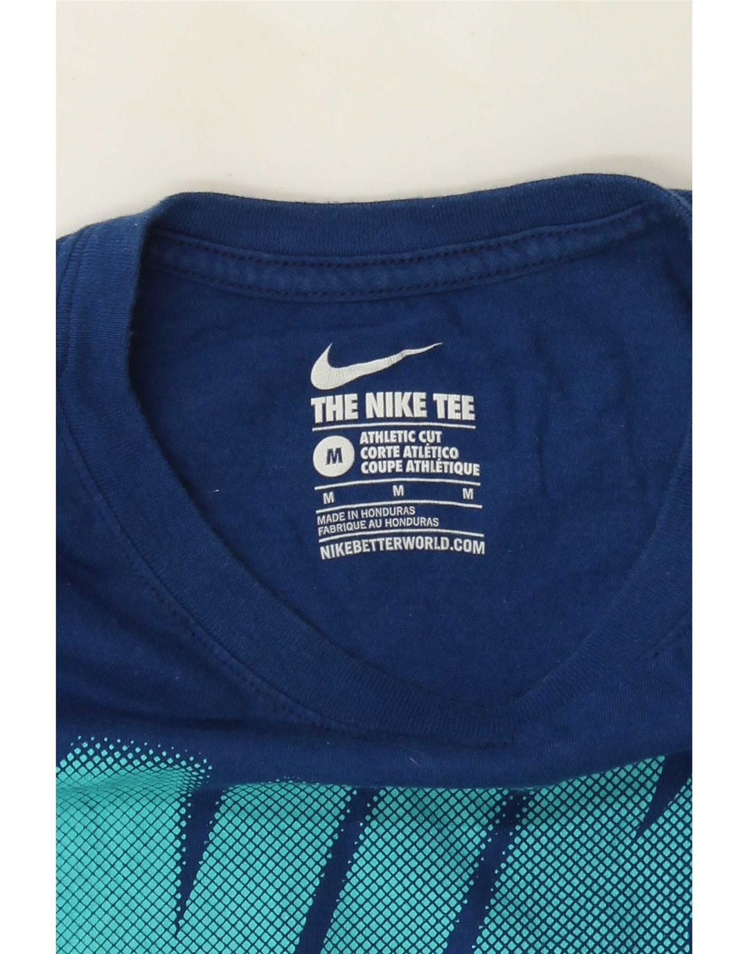T-shirt grafica Nike da uomo con taglio atletico, colore blu navy medio