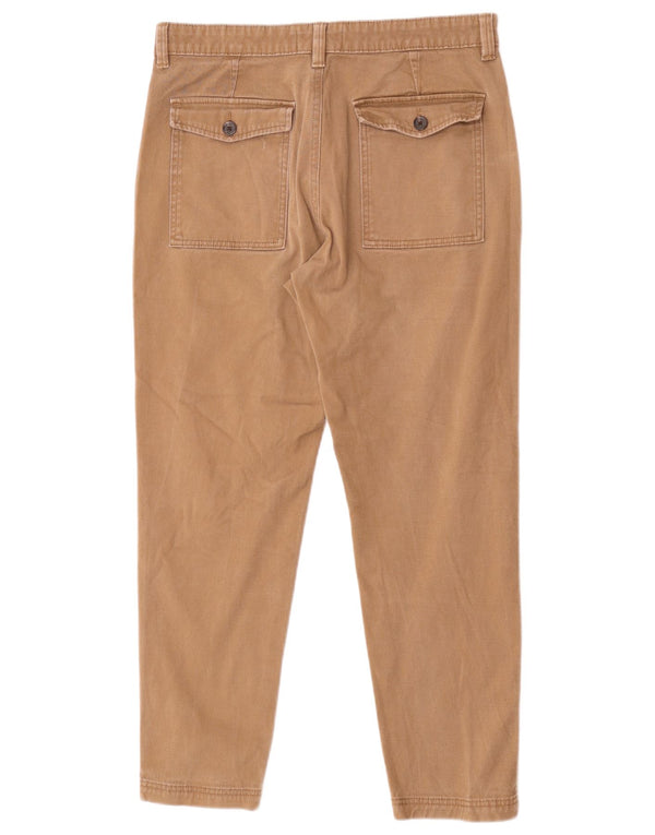 Pantaloni chino affusolati da uomo Marks & Spencer W32 L26 cotone beige
