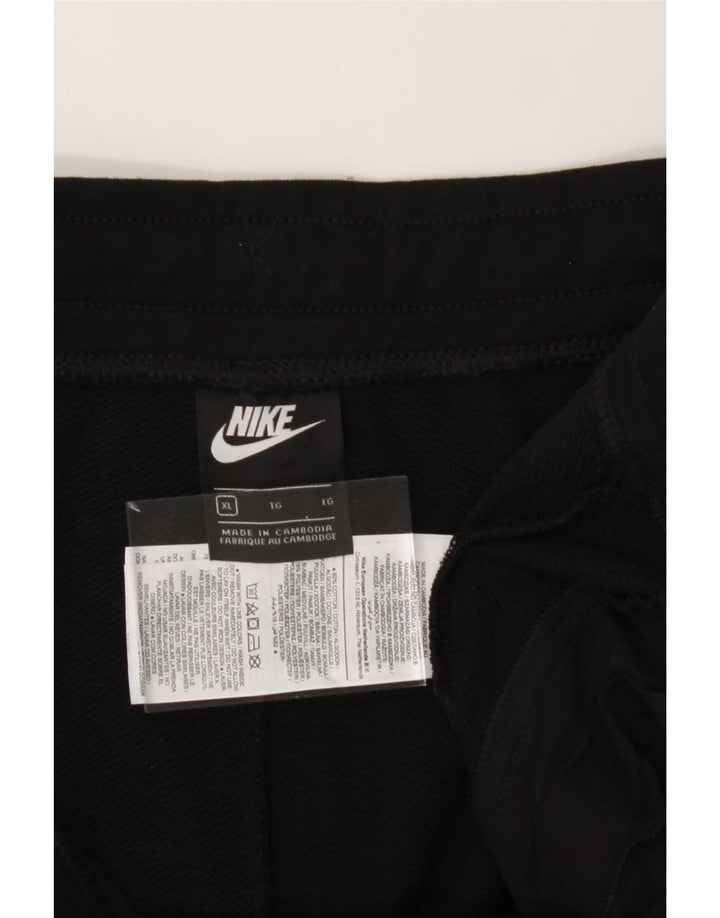 NIKE Mens Crop Graphic Tracksuit Trousers XL  Black Polyester Vintage Nike and Second-Hand Nike from Messina Hembry 