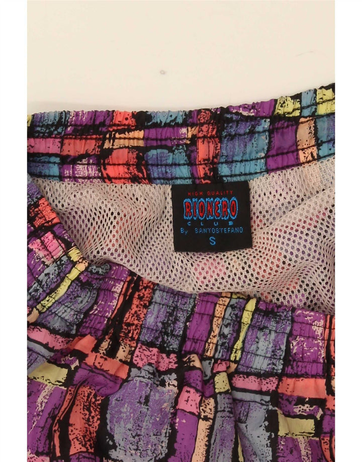 Pantaloncini da bagno uomo Santostefano piccoli geometrici multicolori in poliammide