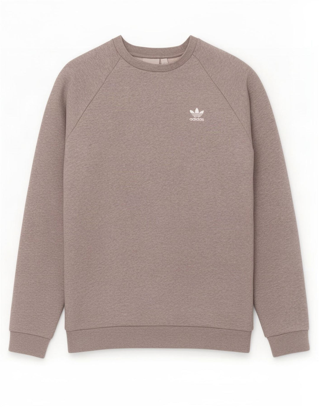 Felpa da uomo Adidas Maglione in cotone chiazzato grigio medio