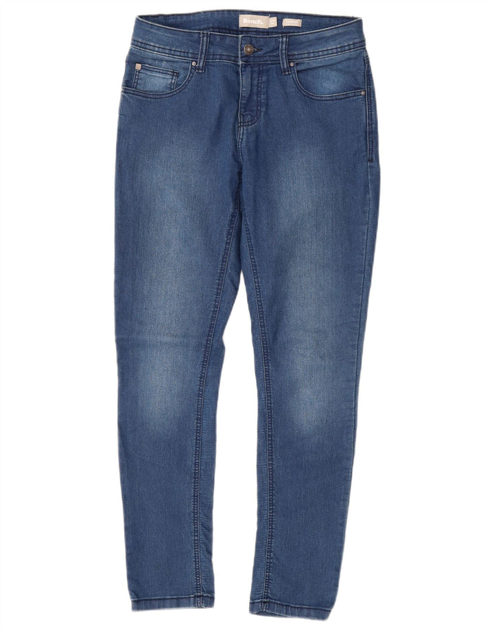 BENCH Womens Skinny Jeans W28 L30 Blue Cotton