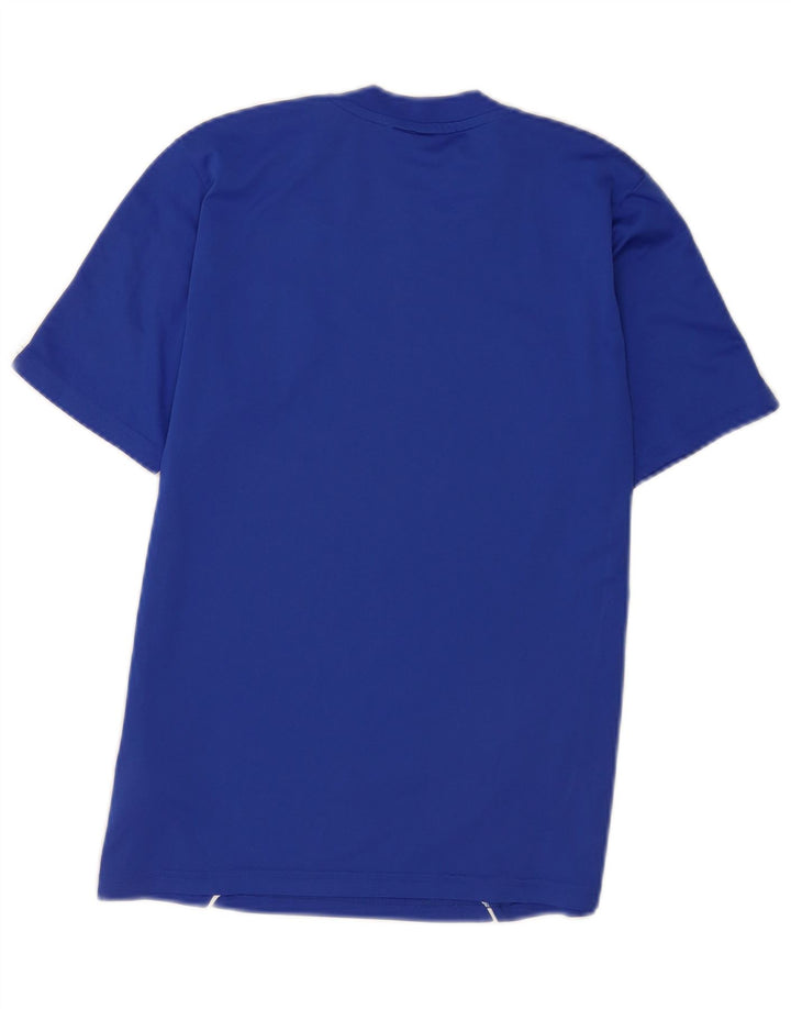 T-shirt grafica Adidas da uomo Climalite Top XS poliestere blu