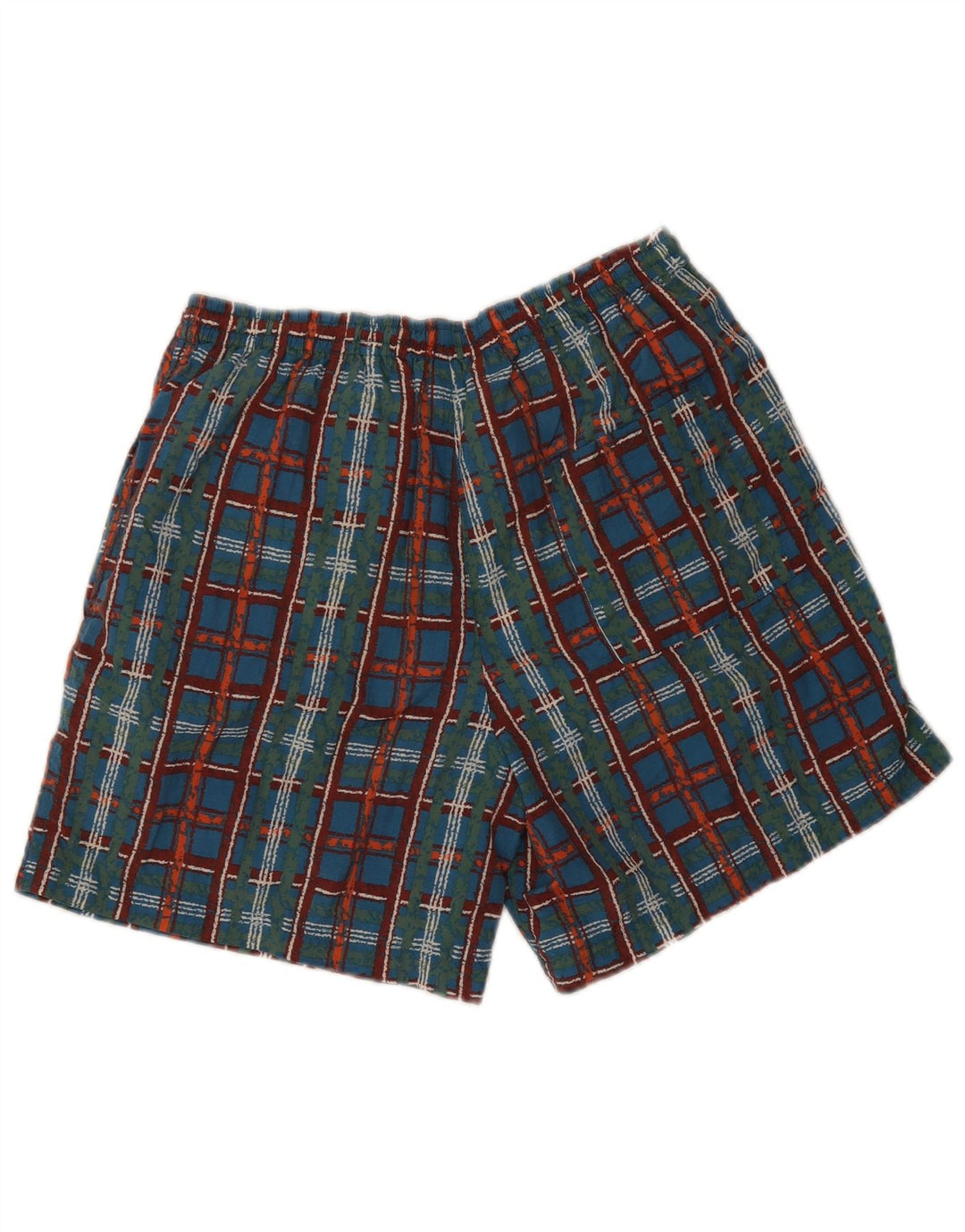 Pantaloncini da bagno da uomo St. Bernard, quadri medi, multicolore