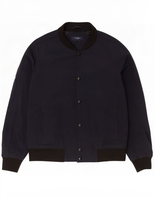Giubbotto bomber da uomo Paul Smith UK 38 medio blu navy poliestere