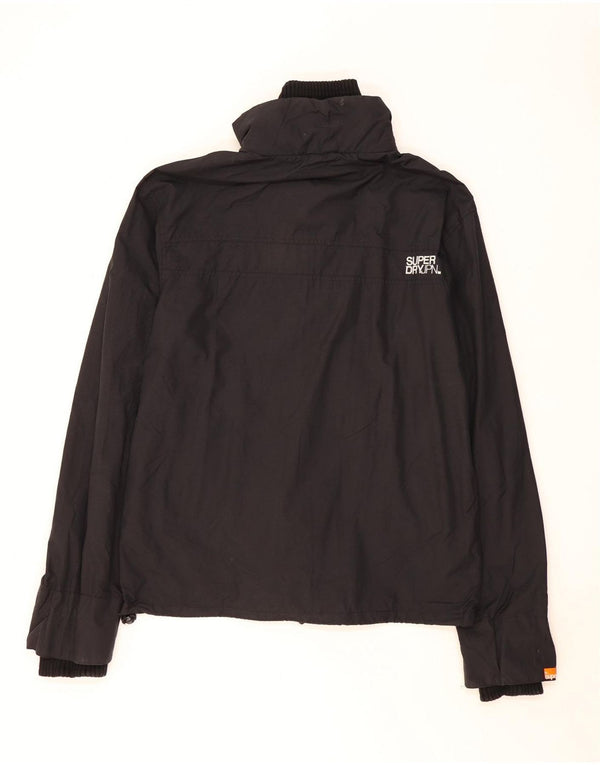 Giacca antipioggia grafica da uomo Superdry UK 44 2XL poliestere nero