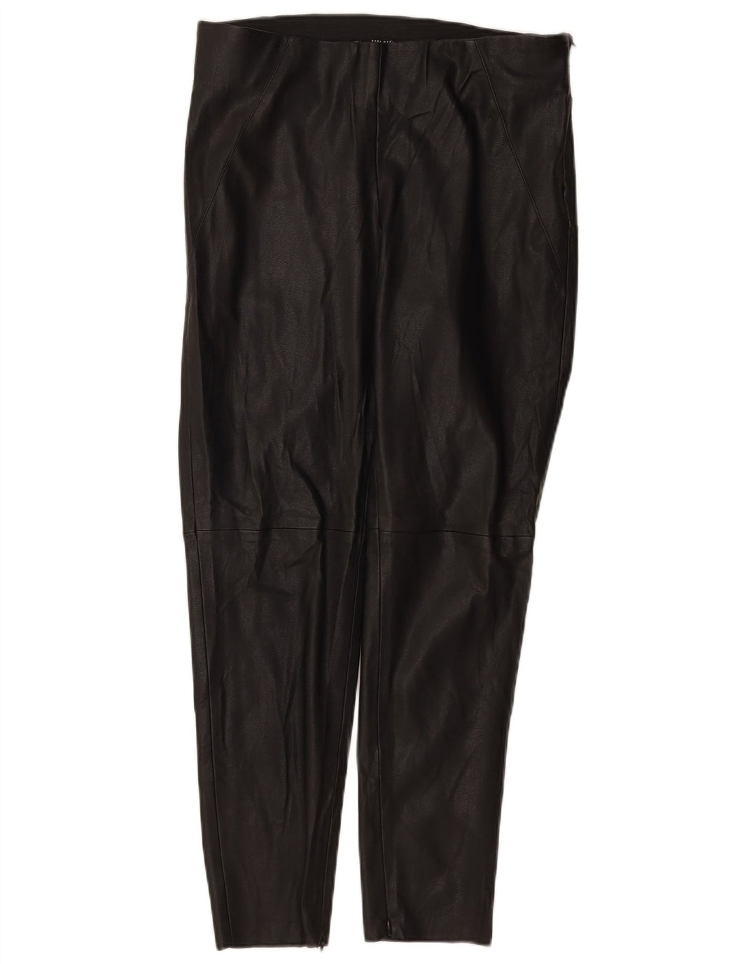 Pantaloni in pelle slim da donna Zara grandi W30 L27 neri