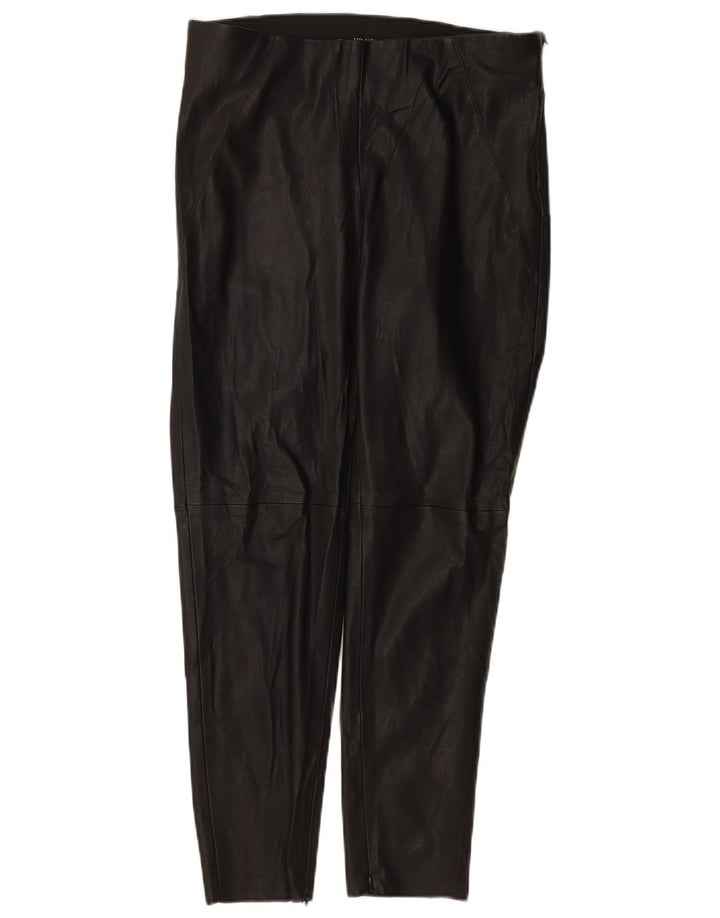 Pantaloni in pelle slim da donna Zara grandi W30 L27 neri