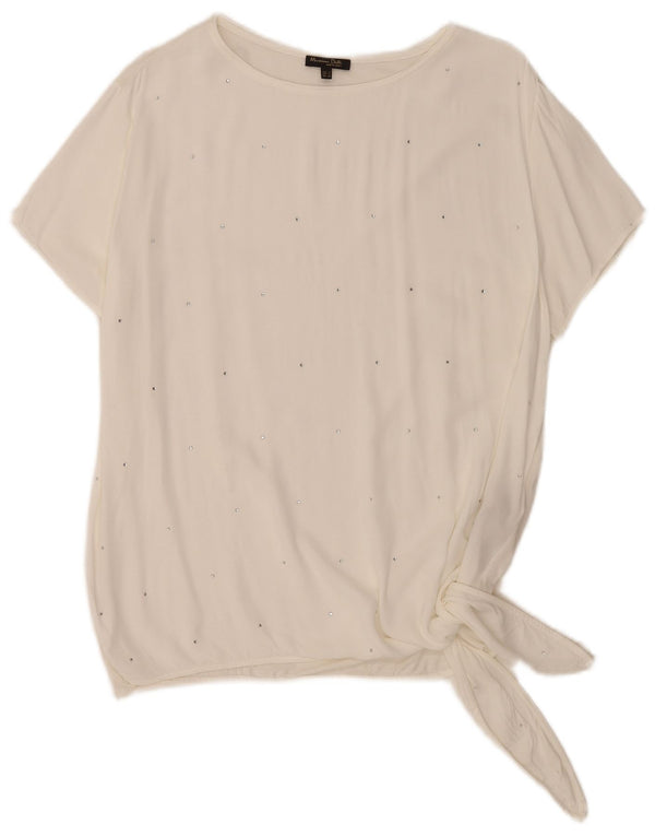 Camicetta da donna Massimo Dutti Top UK 18 XL Viscosa bianca
