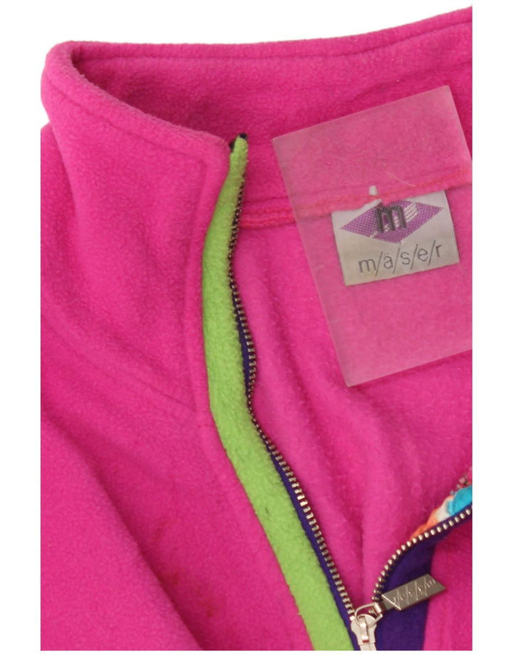 MASER M Maglione in pile con grafica oversize da donna EU 40 Rosa medio