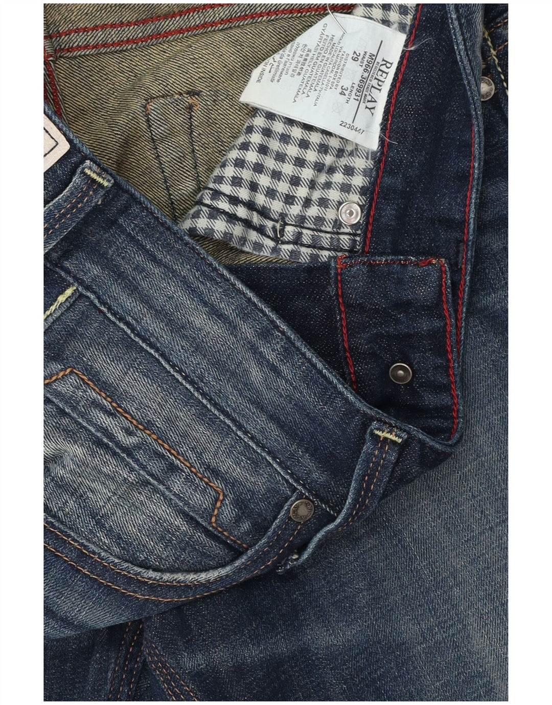 REPLAY Jeans Jeto Slim da donna W29 L34 cotone blu