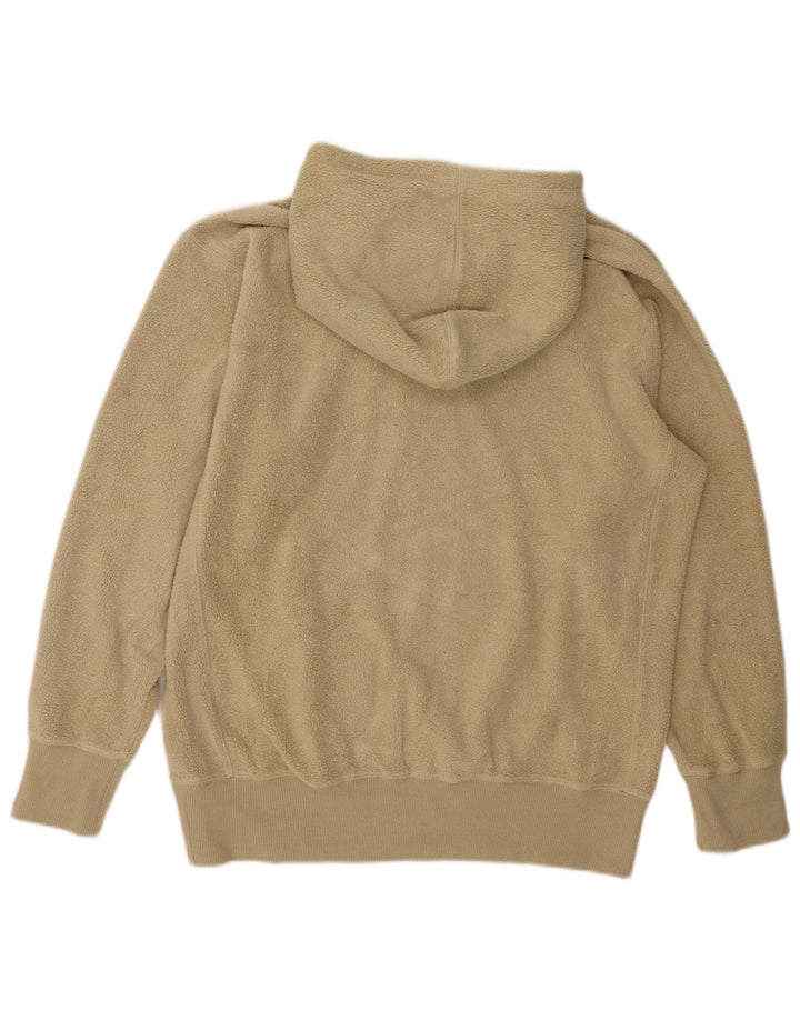 Maglione in pile con cappuccio oversize da donna SUPERDRY UK 6 XS Poliestere beige