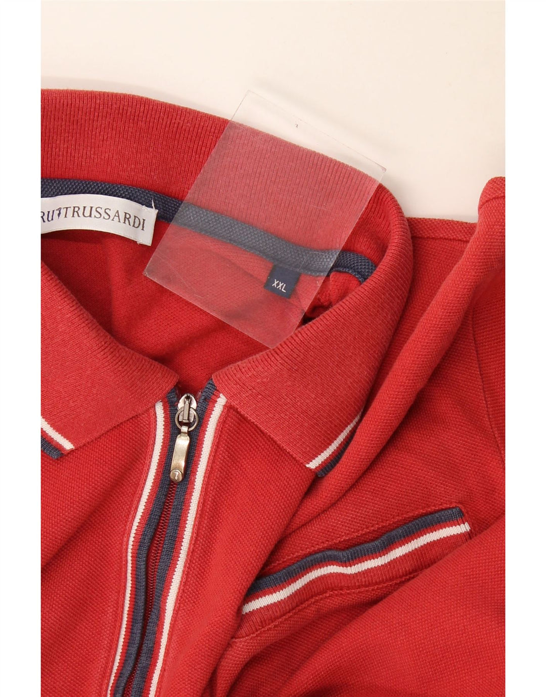 Polo Uomo Trussardi 2XL Rigata Rossa