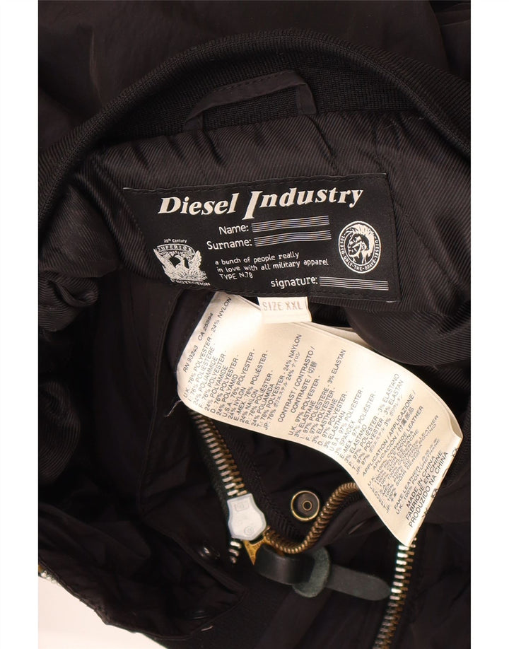 Giacca bomber da uomo Diesel UK 44 2XL poliestere nero