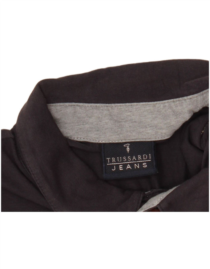 Polo Uomo TRUSSARDI JEANS Large Blu Navy Cotone