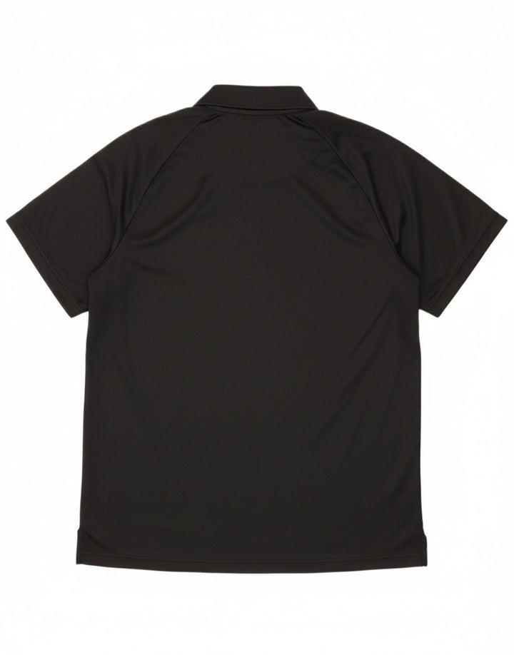 ADIDAS Mens Climalite Polo Shirt Large Black Polyester