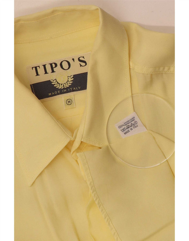 Camicia Uomo Manica Corta Tipo' S in Viscosa Giallo Medio
