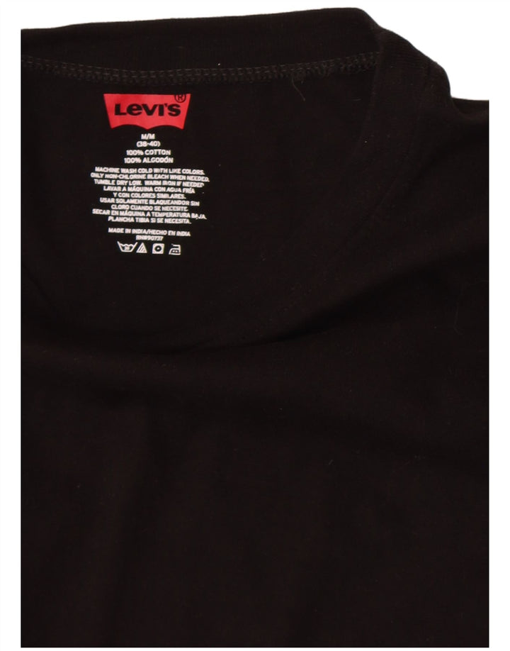 T-shirt da donna Levi's Top UK 12 cotone nero medio