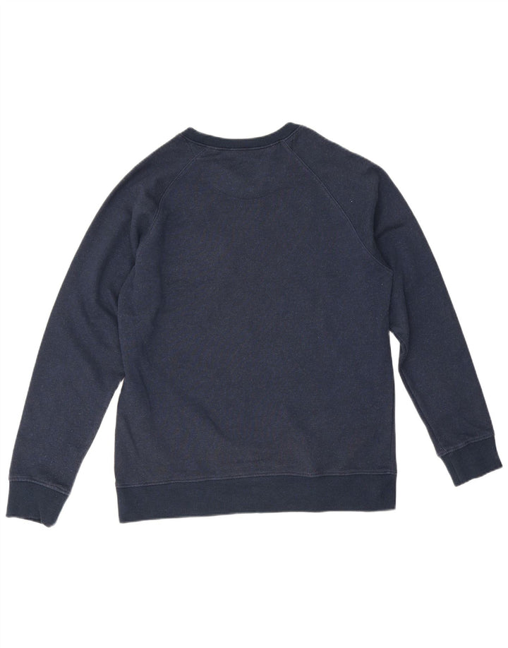 CHAMPION Felpa con grafica da uomo Maglione medio in cotone blu navy