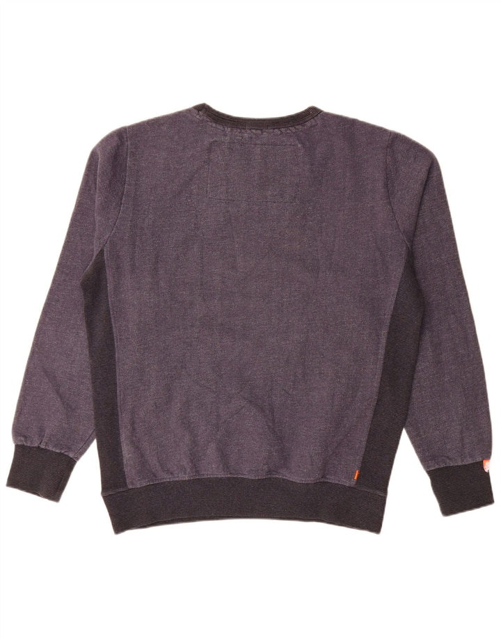Felpa da uomo Superdry Jumper XL in cotone color block grigio