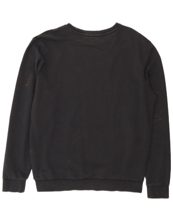 Felpa grafica da uomo Puma Maglione grande in cotone nero