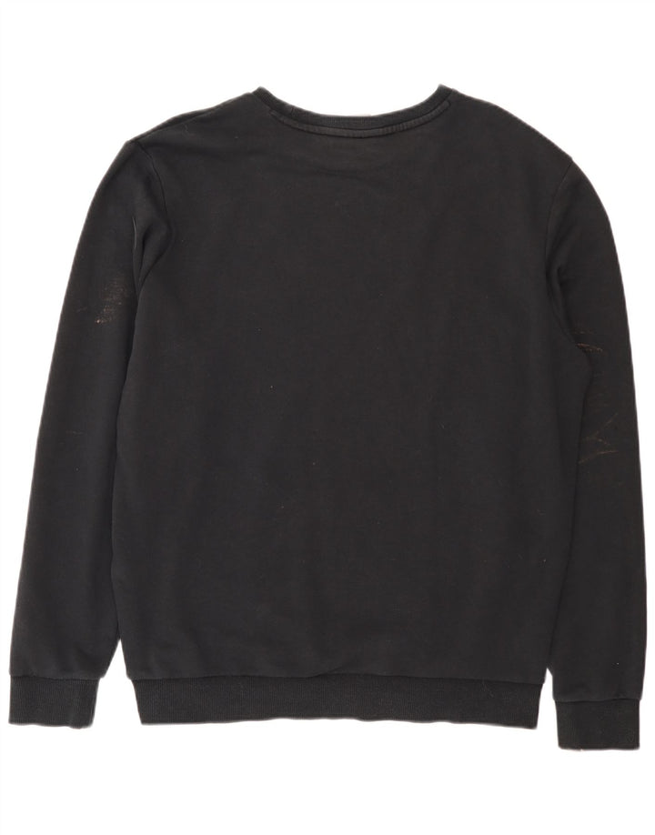 Felpa grafica da uomo Puma Maglione grande in cotone nero