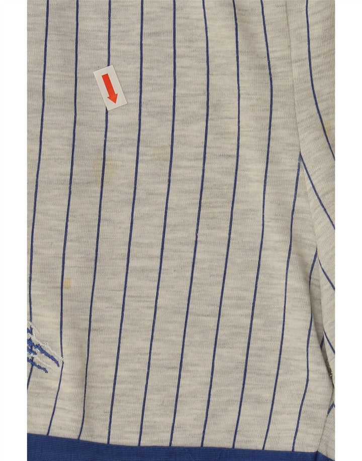 LOTTO Mens Casual Shorts UK 38/40 Medium  Grey Pinstripe Polyester Vintage Lotto and Second-Hand Lotto from Messina Hembry 