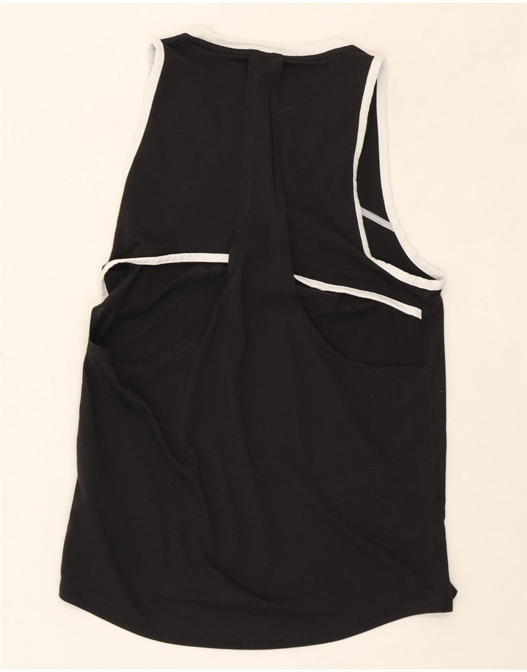 PUMA Womens Vest Top UK 12 Medium Black Polyester Vintage Puma and Second-Hand Puma from Messina Hembry 