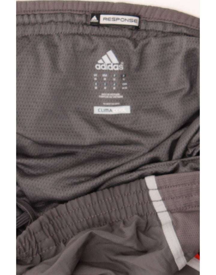 Pantaloncini da bagno da uomo Adidas in poliestere color block grigio medio