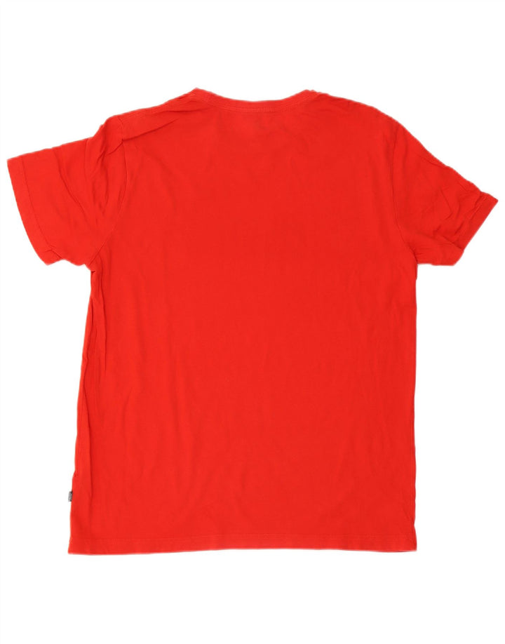 T-shirt grafica da uomo Puma Top grande in cotone rosso