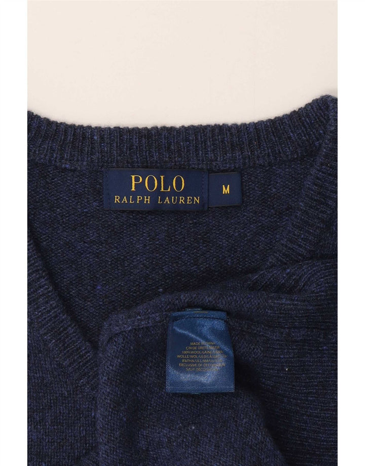 Polo Ralph Lauren Maglione da uomo con scollo a V medio blu navy classico