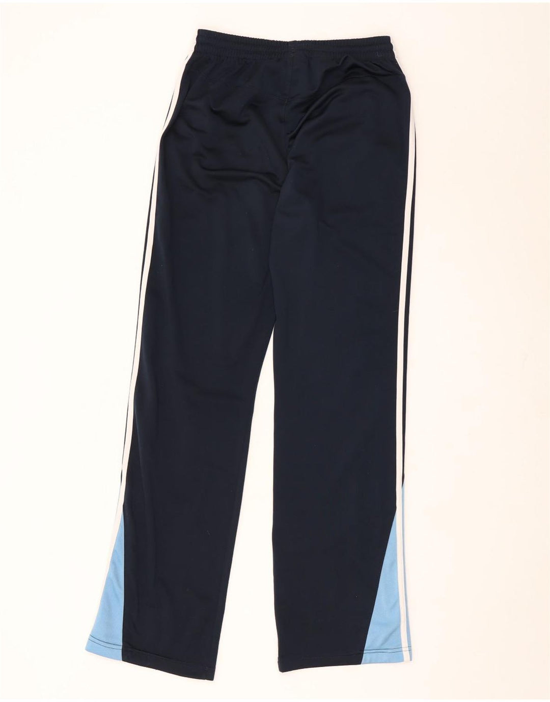 Pantaloni della tuta da ragazzo Adidas 15-16 anni in poliestere color block blu navy