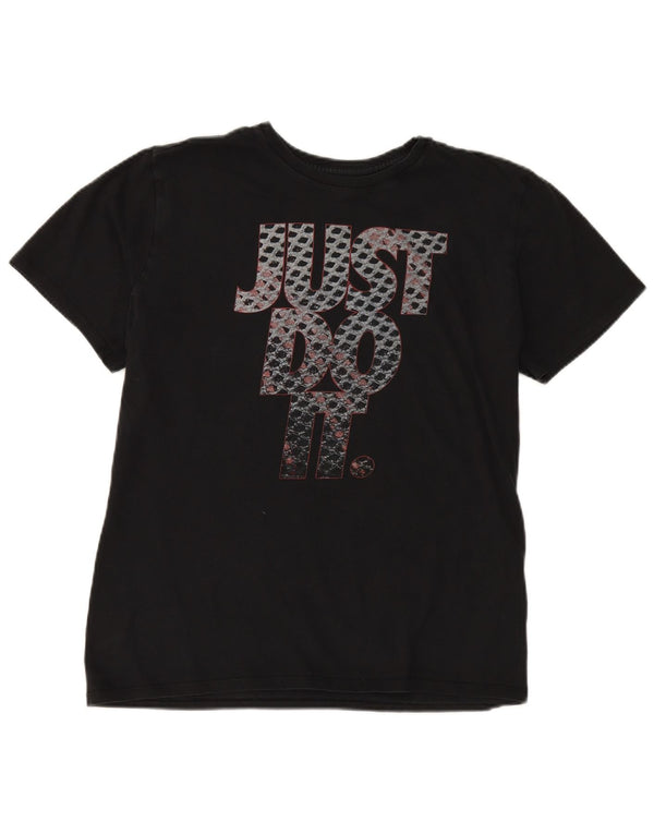 T-shirt grafica Nike da uomo, vestibilità atletica, XL, cotone nero