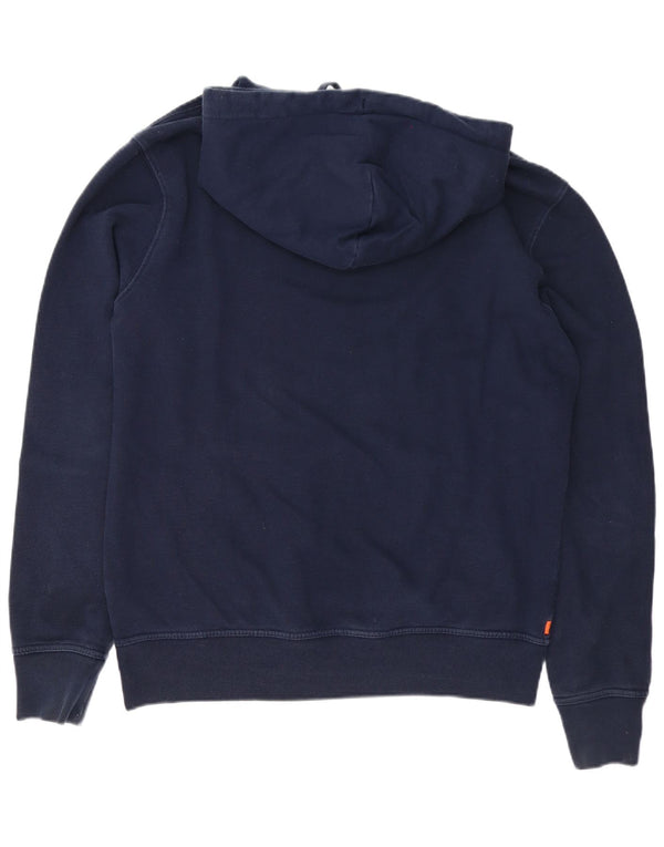 Felpa con cappuccio da uomo Superdry XL in cotone blu navy
