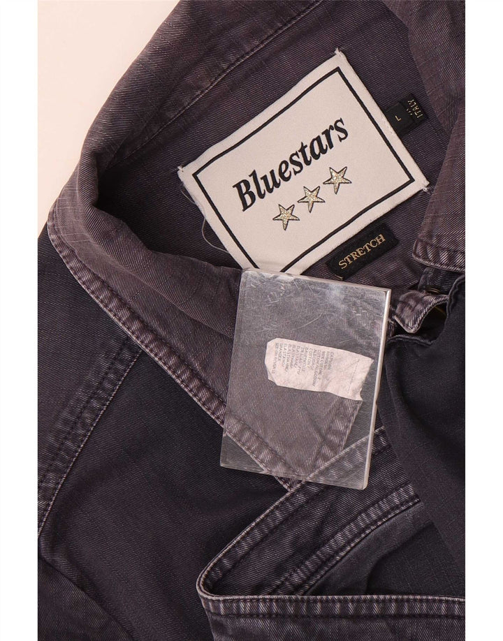 Giacca di jeans da donna Bluestars UK 16 grande cotone blu navy