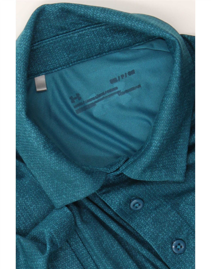Polo Under Armour da uomo Heat Gear piccola blu