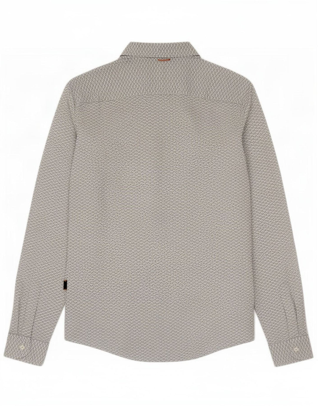 Camicia slim fit da uomo Hugo Boss con motivo astratto, cotone bianco medio