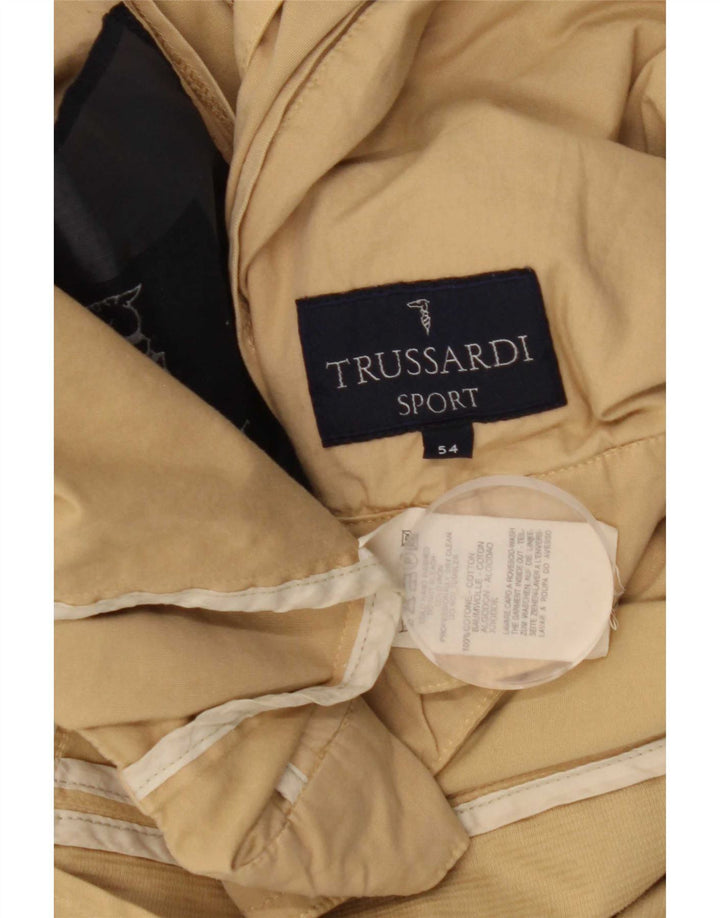 Giubbotto Bomber Uomo Trussardi IT 54 2XL Cotone Beige