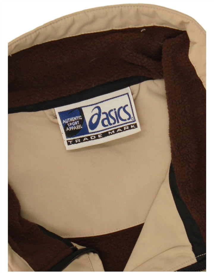 Giubbotto bomber da uomo Asics UK 40 Large Beige in poliammide