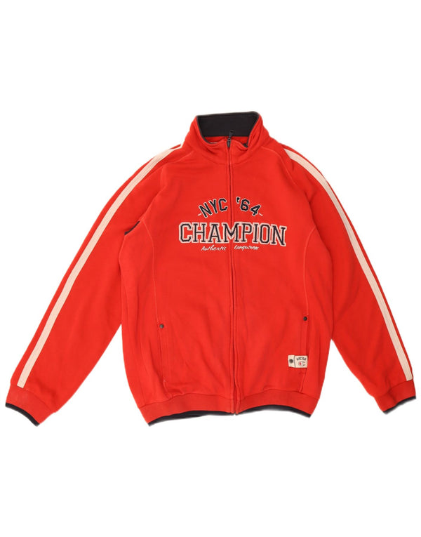 Giacca da tuta grafica Champion da ragazzo 13-14 anni XL Colorblock rosso