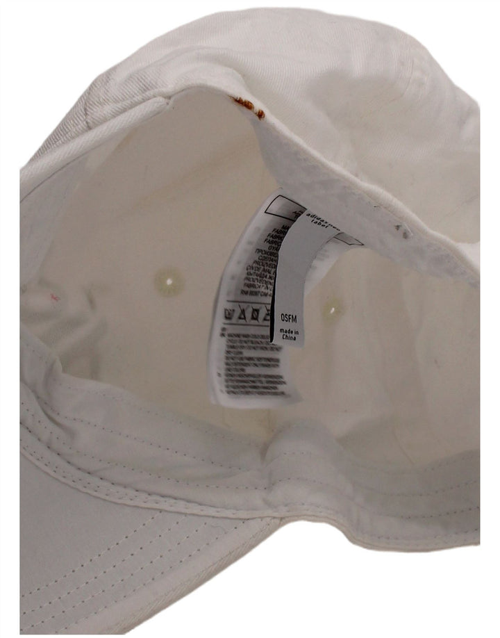 Berretto da baseball grafico da uomo Adidas taglia unica in cotone bianco