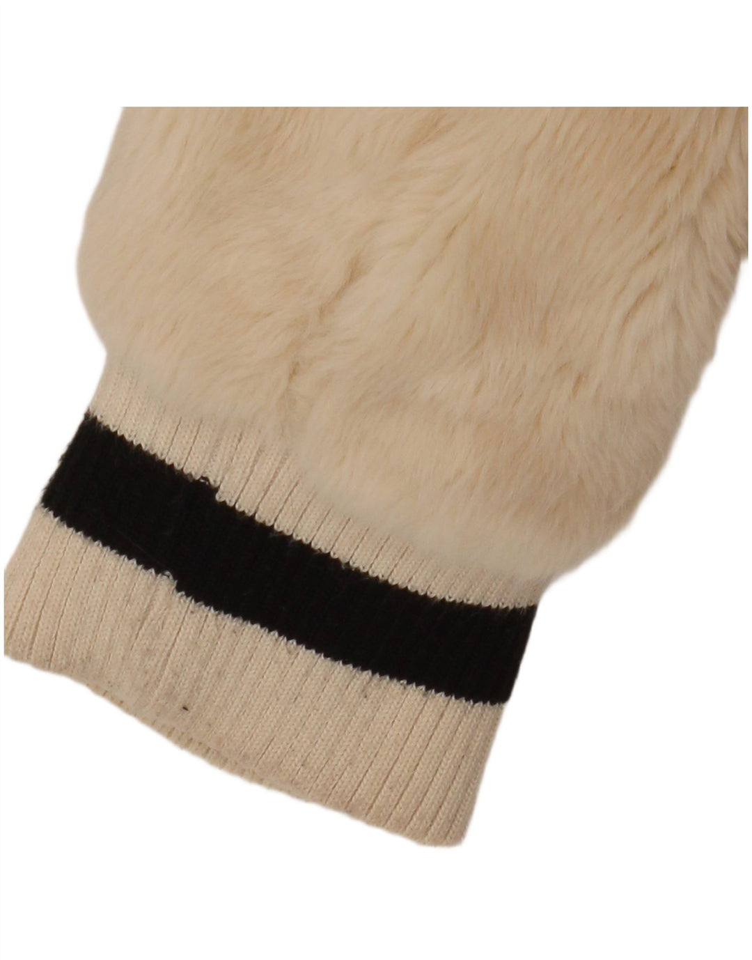 GUESS Giubbotto bomber da donna in pelliccia sintetica UK 14 Acrilico color block beige medio