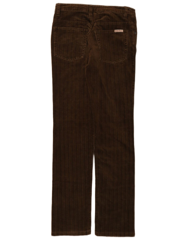 Pantaloni slim da donna in velluto a coste Marlboro Classics W28 L30 cotone marrone