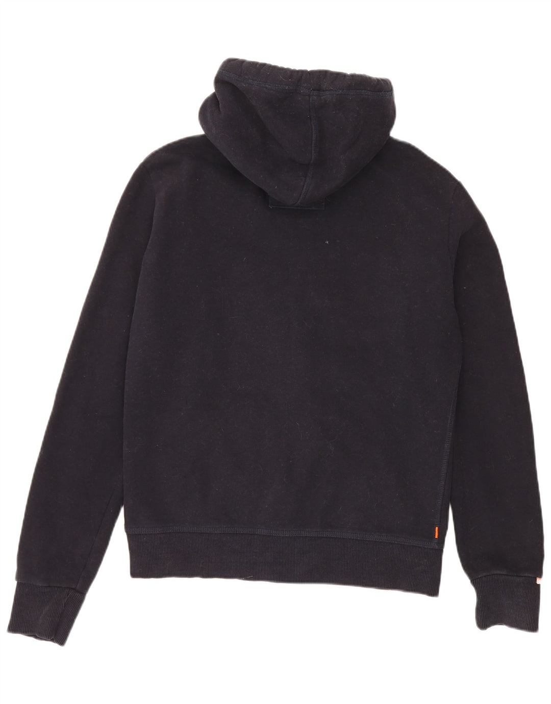 Maglione con cappuccio e zip da uomo Superdry in cotone blu navy medio