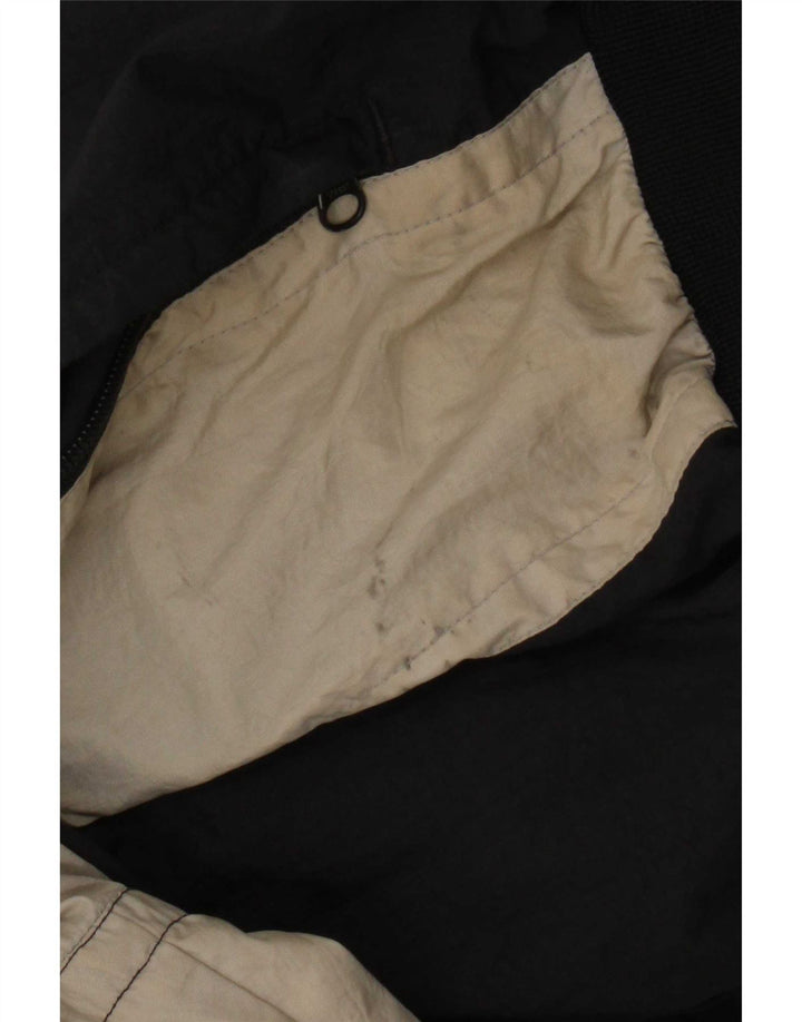 Felpa con grafica Nike da uomo, grande, in poliestere color block nero